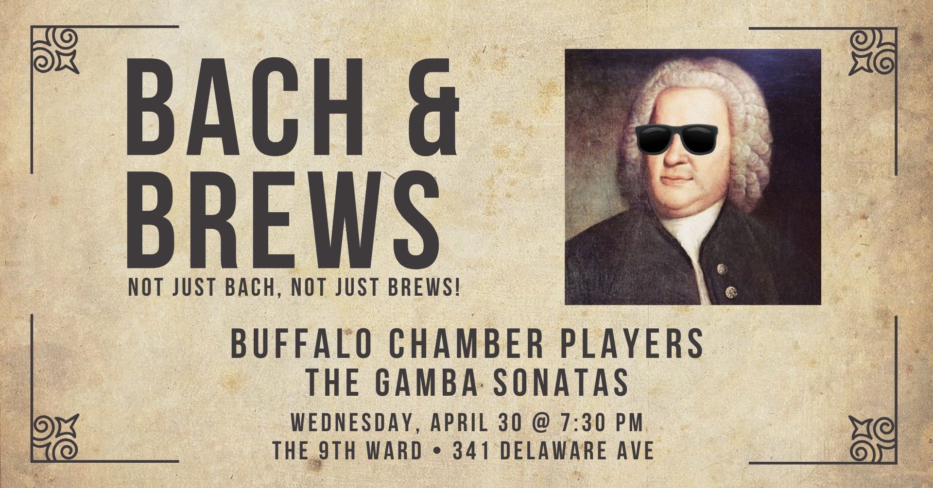 Bach & Brews: The Gamba Sonatas April 30